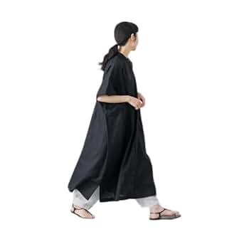 かぐれ　リネンスクエアワンピース　ブラック　　極美品☆ 楽天市場】『2サイズ展開』リネンボックスワンピース／かぐれ